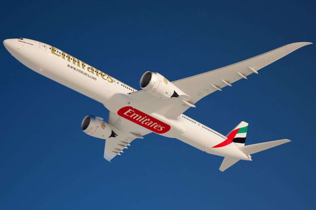 An Emirates Boeing 777X