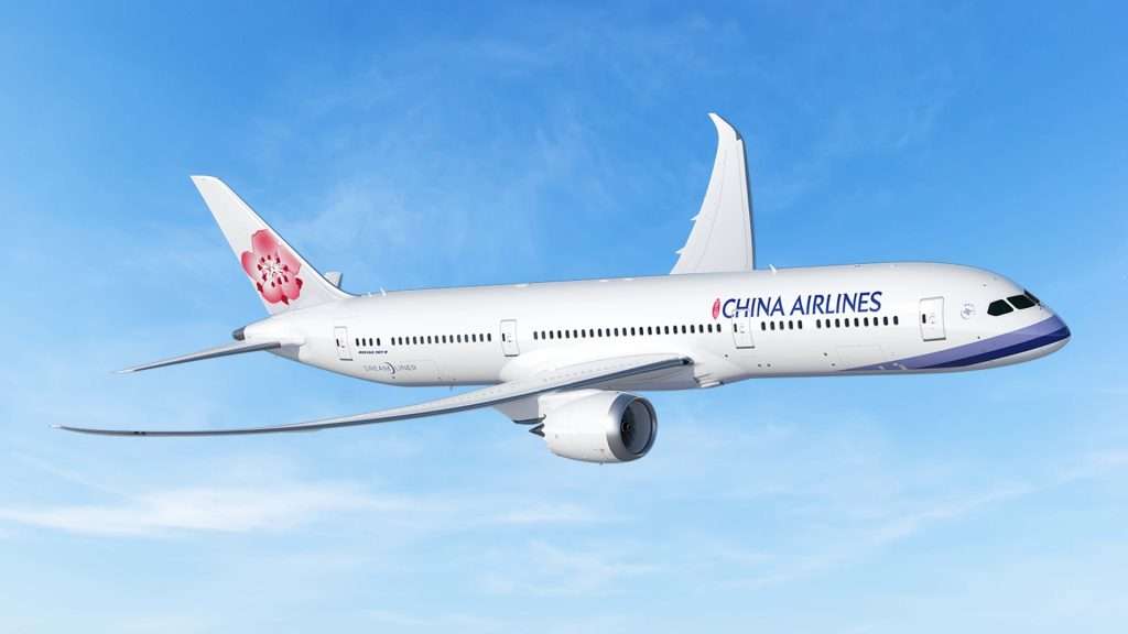 A China Airlines Boeing 787