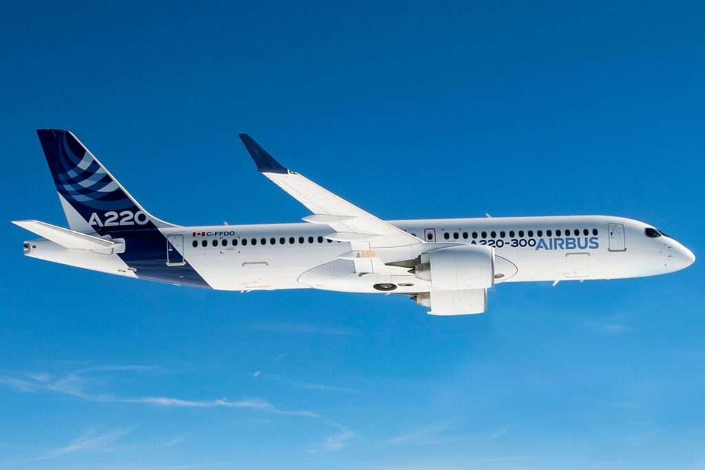 An Airbus A220
