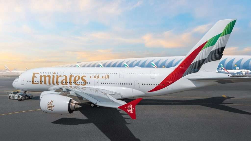 emirates a380 new livery rendering in dubai
