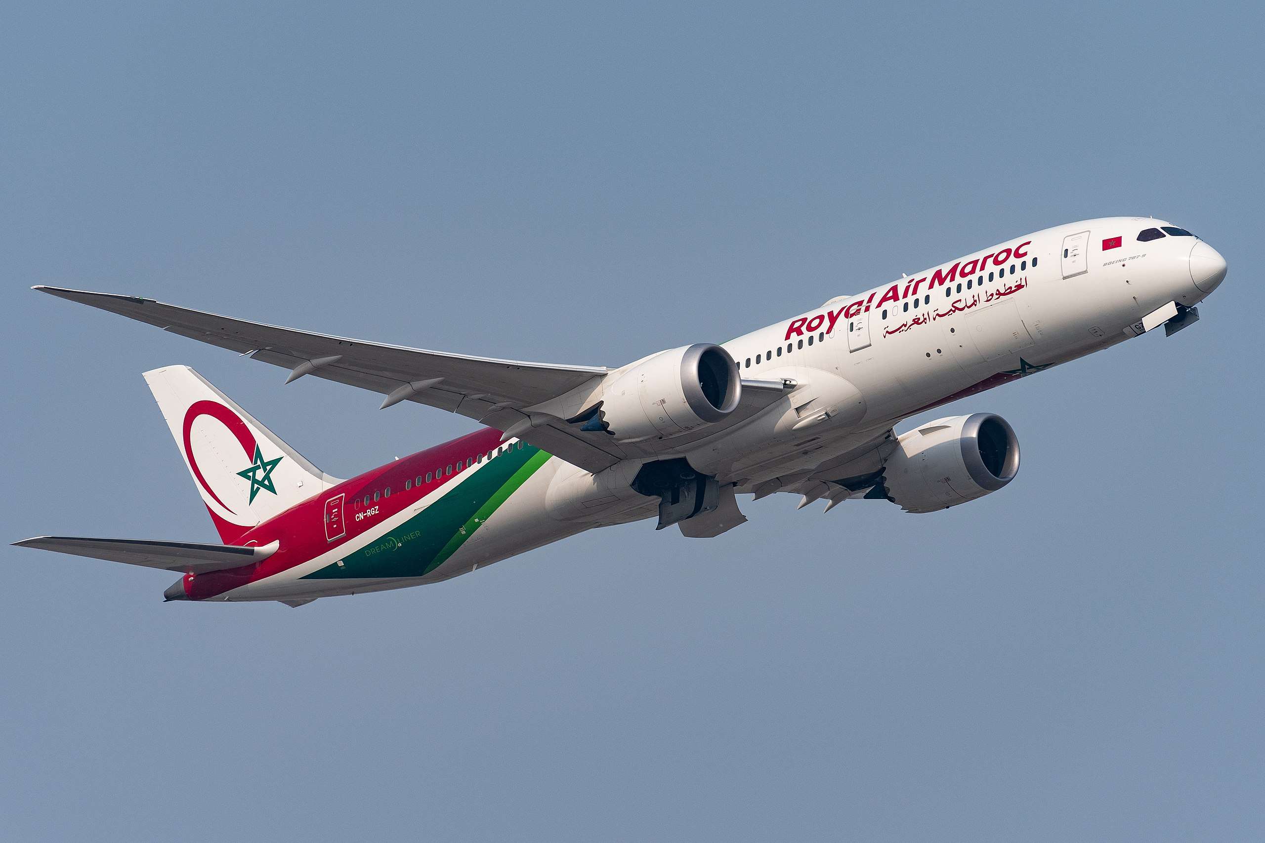 Royal Air Maroc Boeing 787 departing Seoul-Incheon to Casablanca