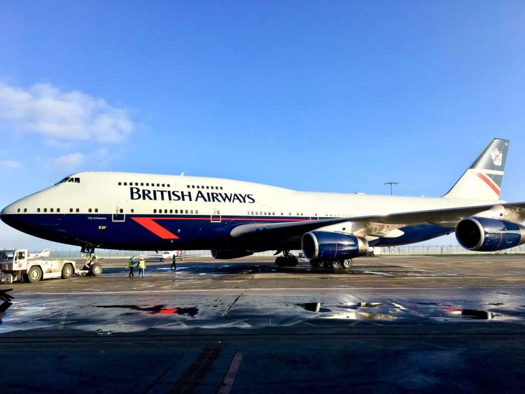 British Airways Boeing 747 in the special Landor livery