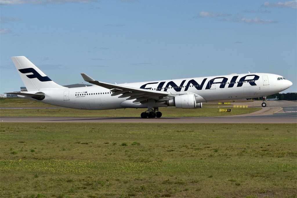 A Finnair Airbus A330-300 in Helsinki