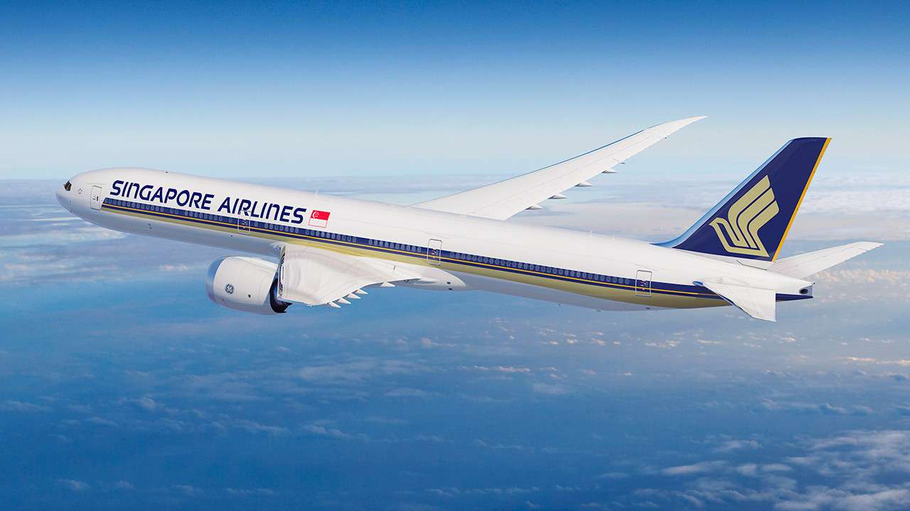 A Singapore Airlines Boeing 777X