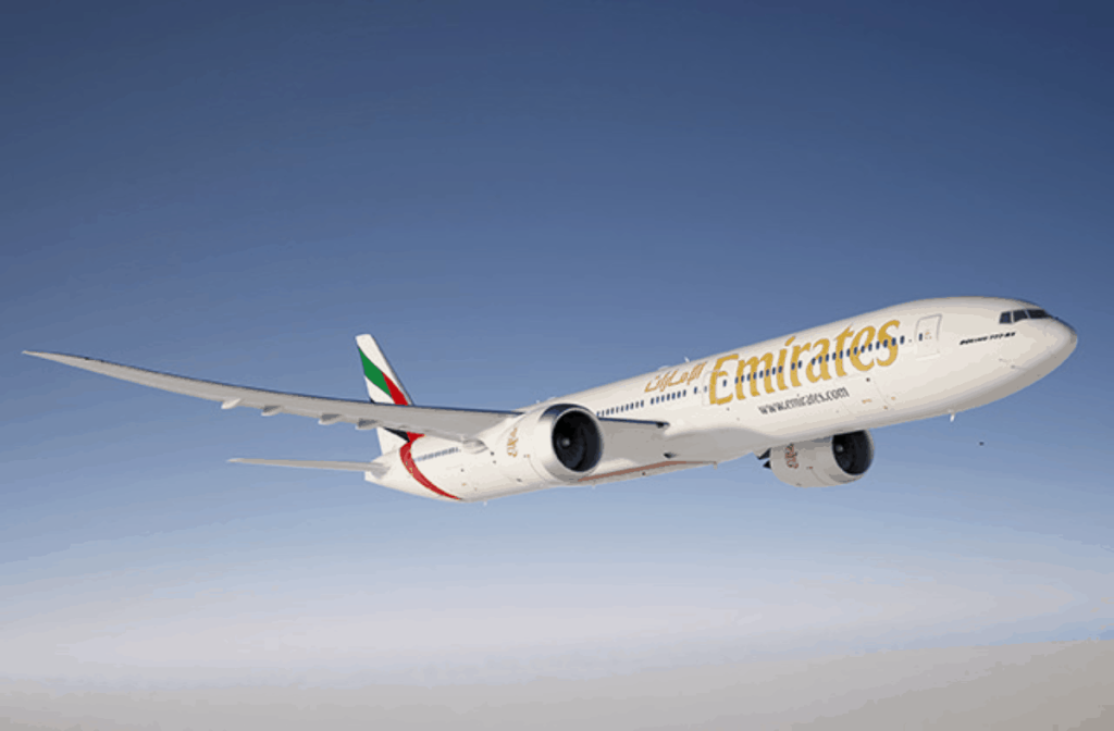 An Emirates Boeing 777X