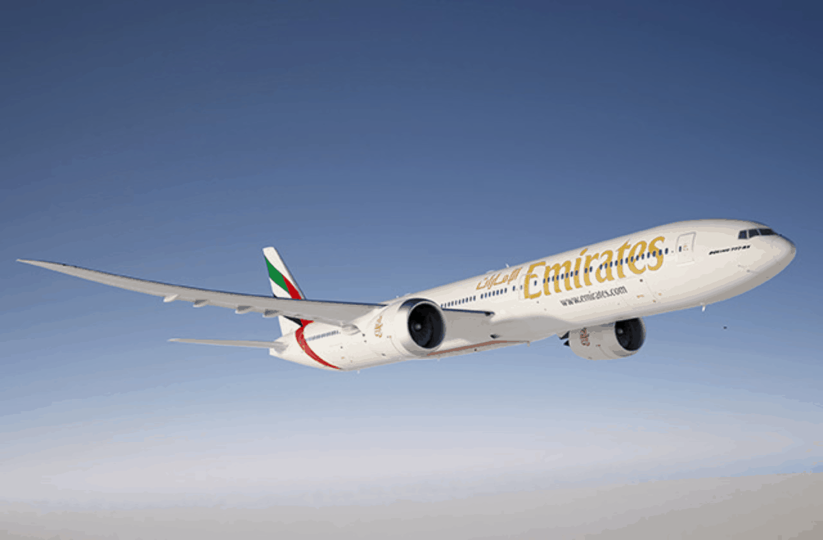 An Emirates Boeing 777X