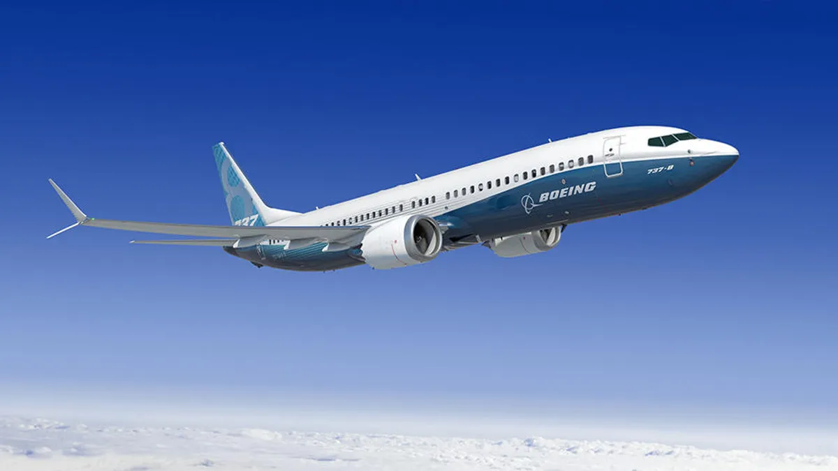 A Boeing 737 MAX 8