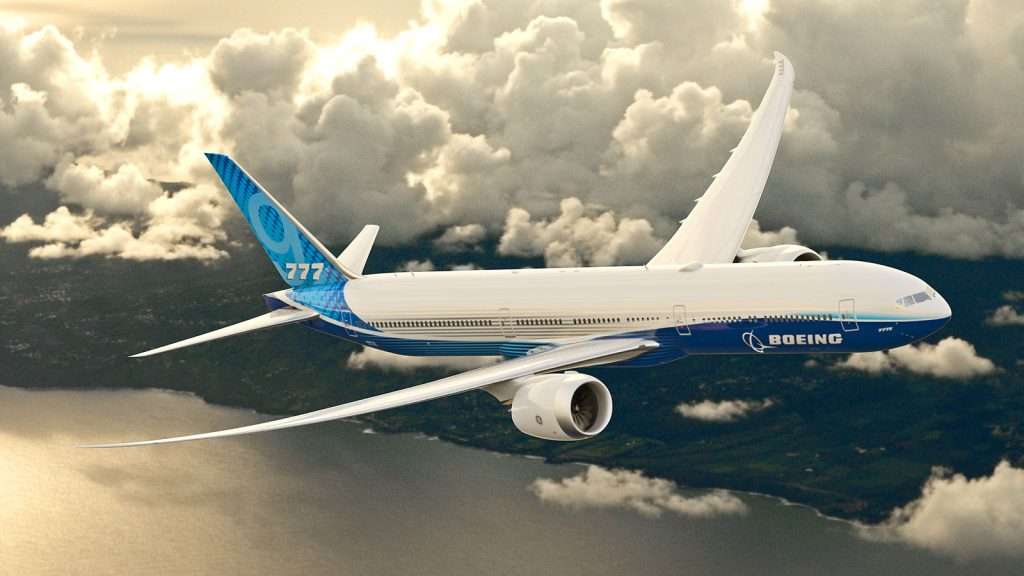 A Boeing 777X
