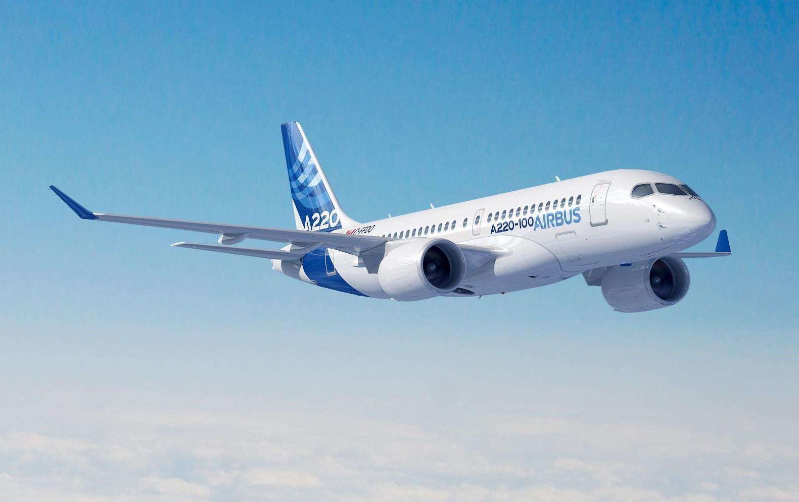 An Airbus A220