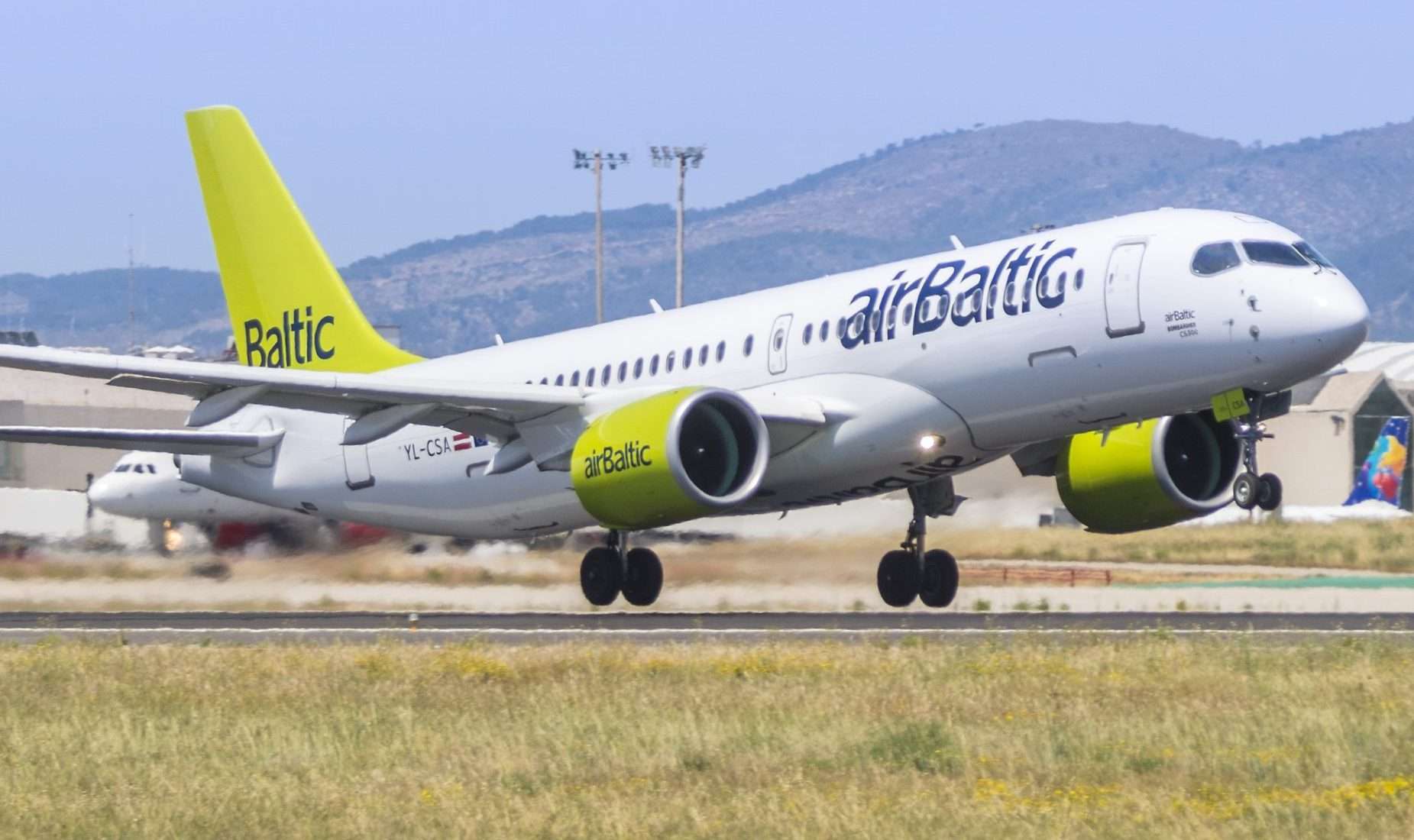 An airBaltic Airbus A220-300