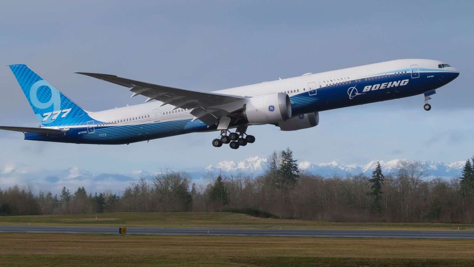 A Boeing 777X