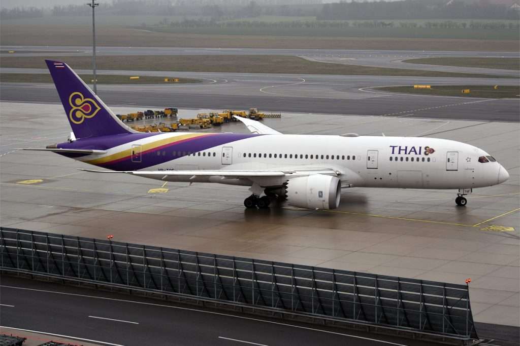 A Thai Airways Boeing 787 Dreamliner