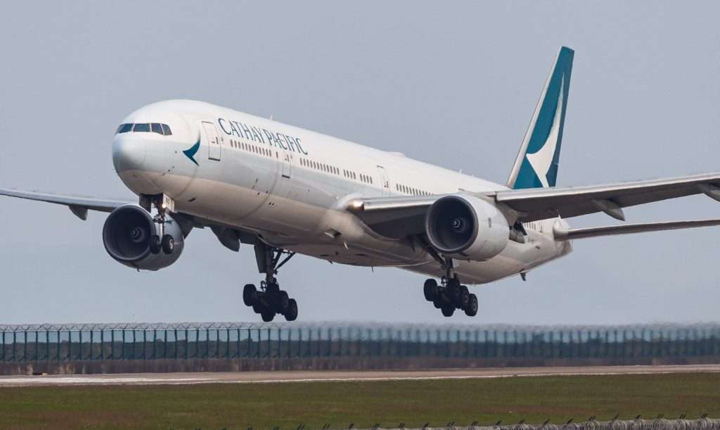 A Cathay Pacific Boeing 777