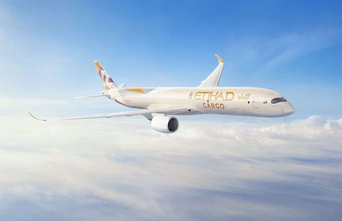 An Etihad Airways Airbus A350 Freighter