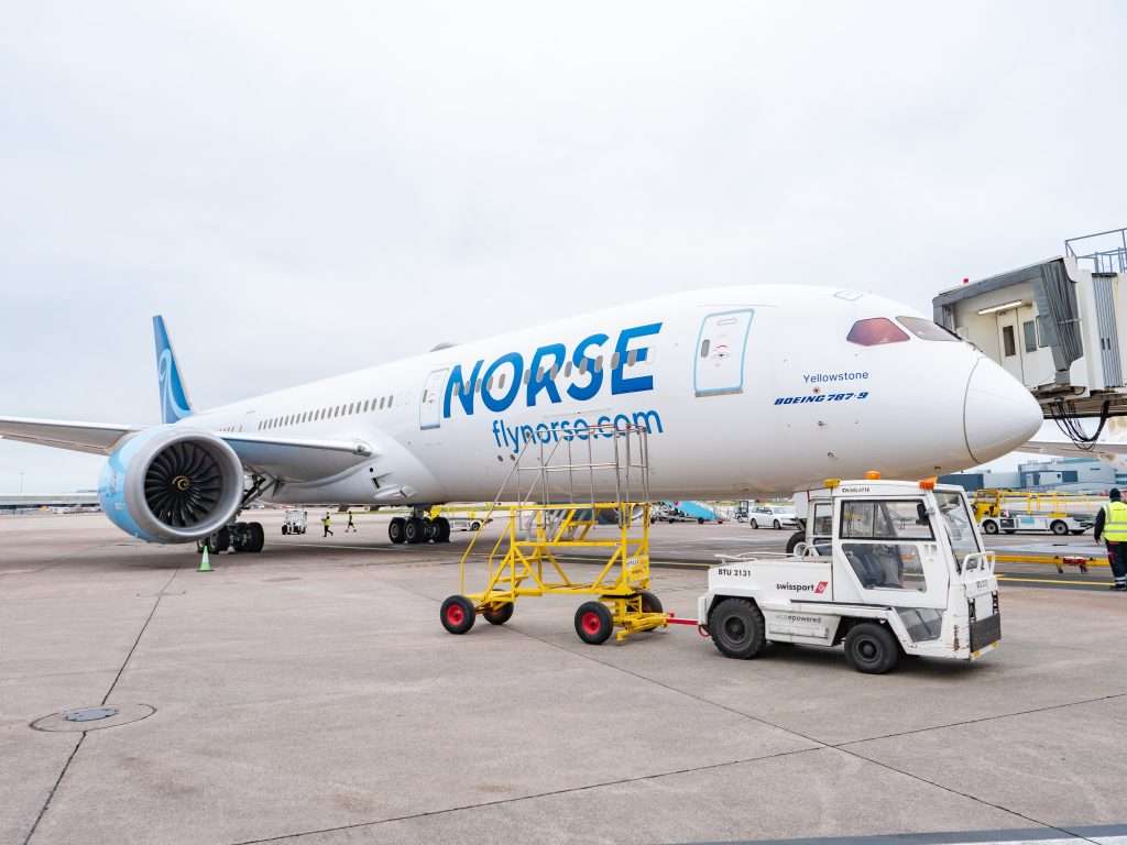 A Norse Atlantic Airways Boeing 787 Dreamliner