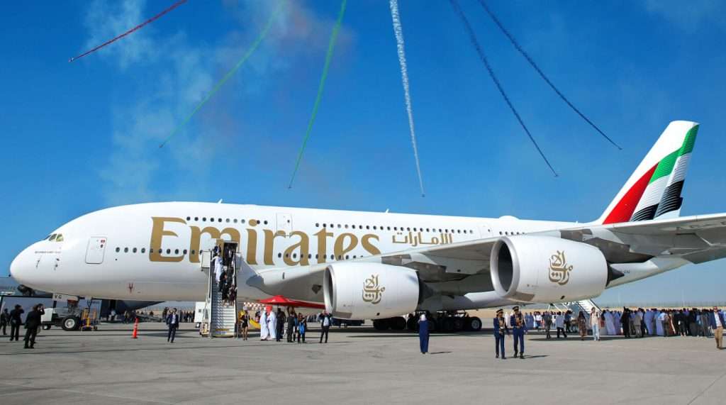 The Emirates Airbus A380