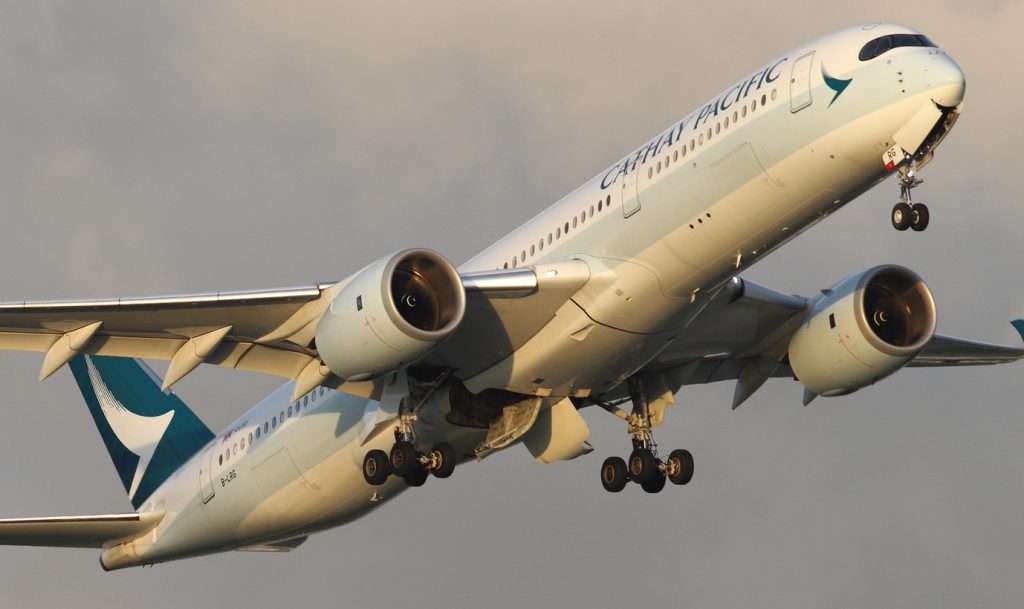 A Cathay Pacific Airbus A350-900