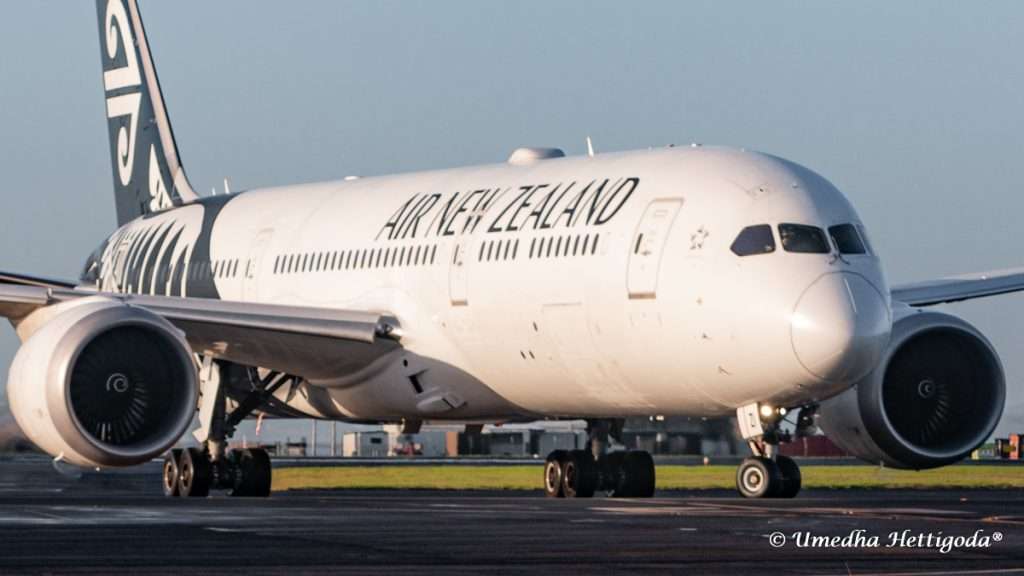 An Air New Zealand Boeing 787 Dreamliner