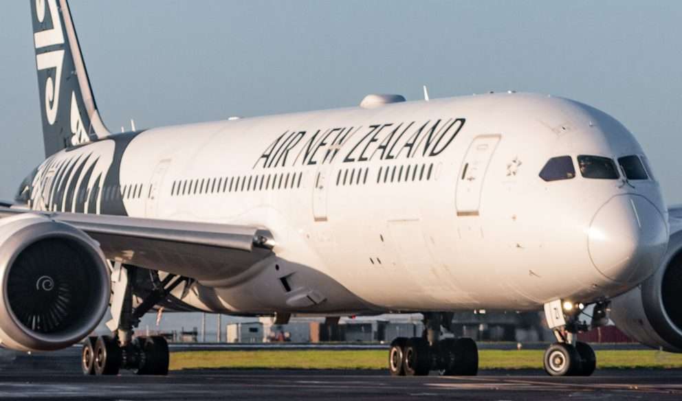 An Air New Zealand Boeing 787 Dreamliner