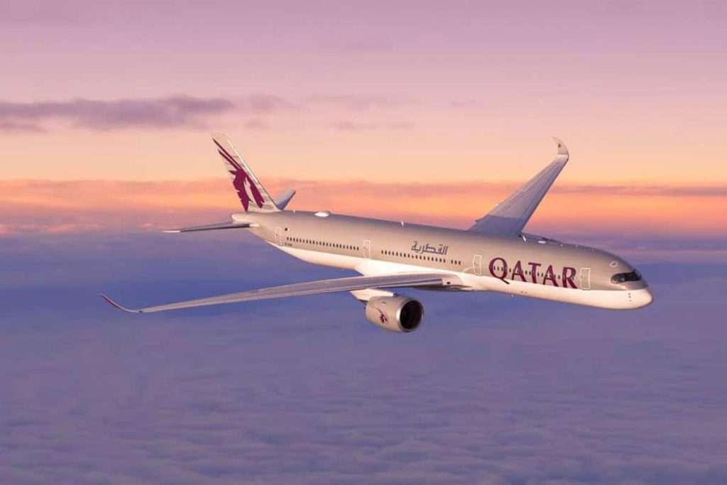 A Qatar Airways Airbus A350