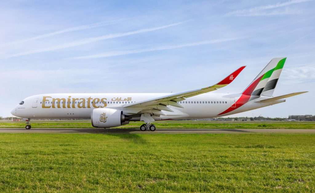 The first Emirates Airbus A350