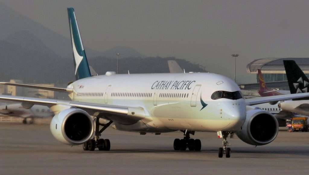 A Cathay Pacific Airbus A350-900