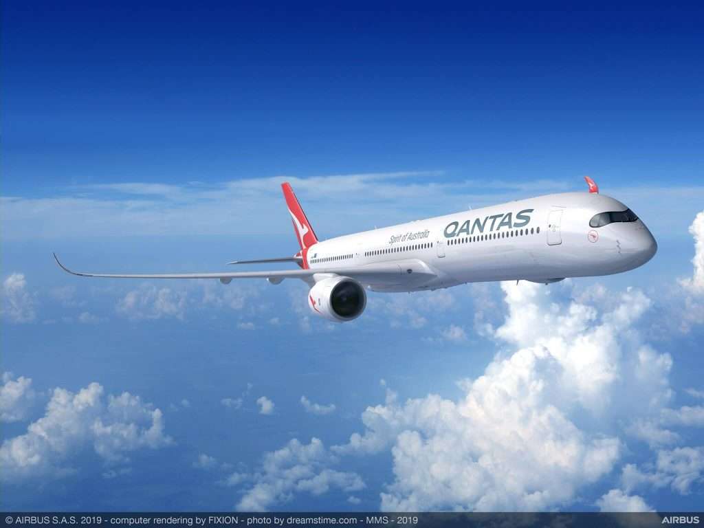 A Qantas Airbus A350-1000