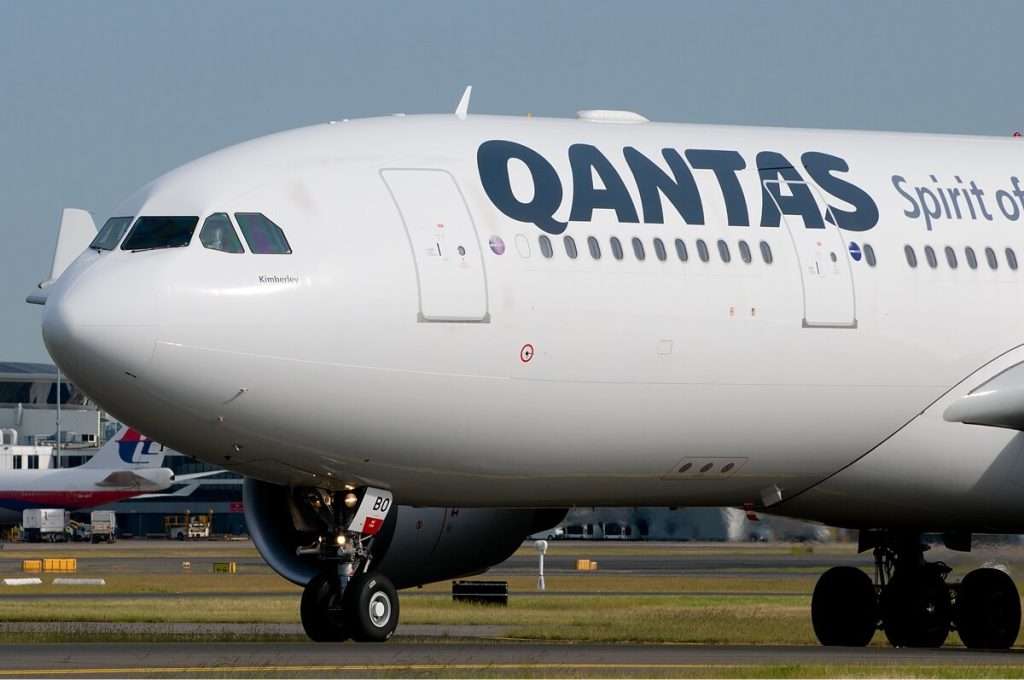 Qantas Airbus A330-200 at Sydney Airport