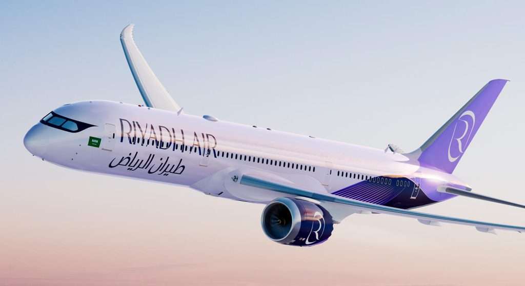 A Riyadh Air Boeing 787 Dreamliner