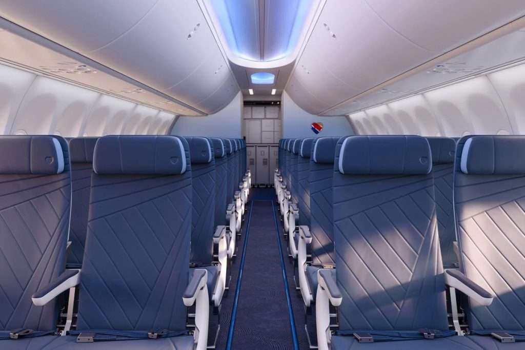 New Economy Class seats on Southwest Boeing 737 aircraft