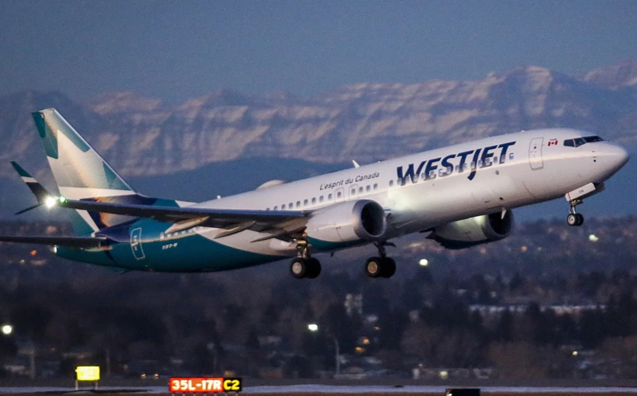 A WestJet Boeing 737 MAX 8