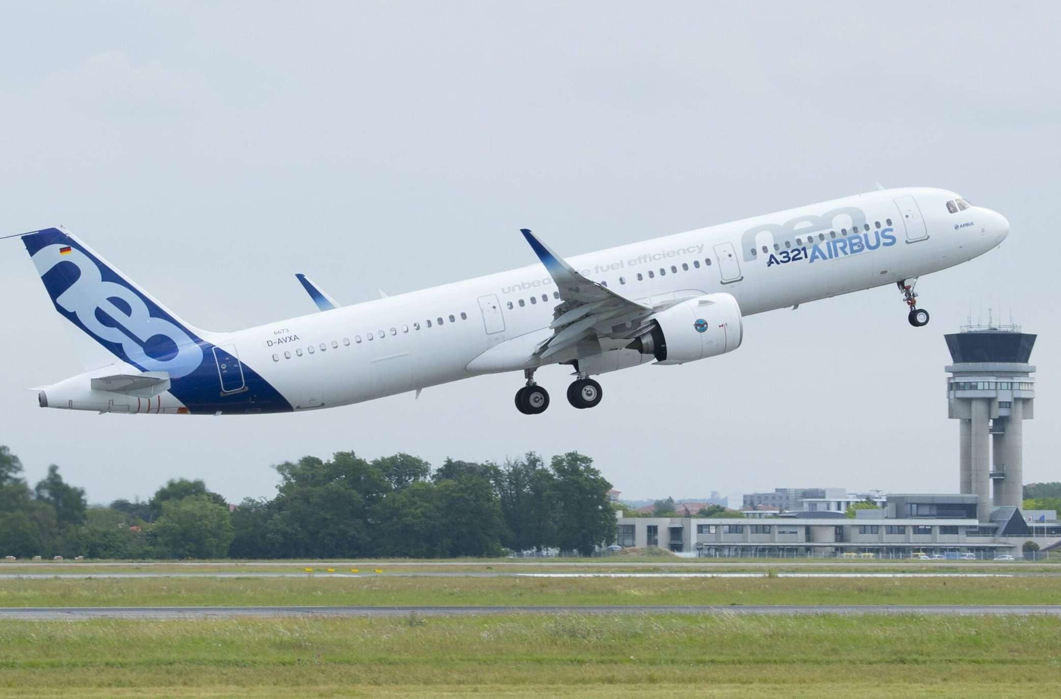 An Airbus A321neo that'll eventually fly with Thai Airways