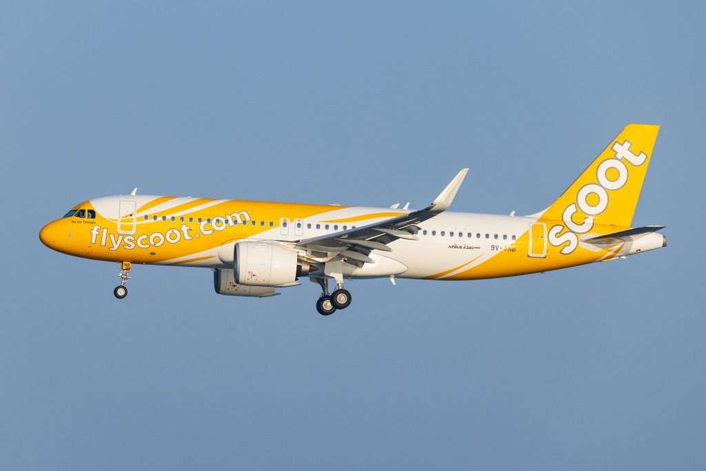A Scoot Airbus A320neo