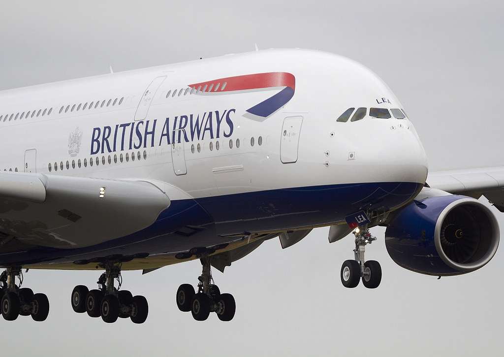 A British Airways Airbus A380-800