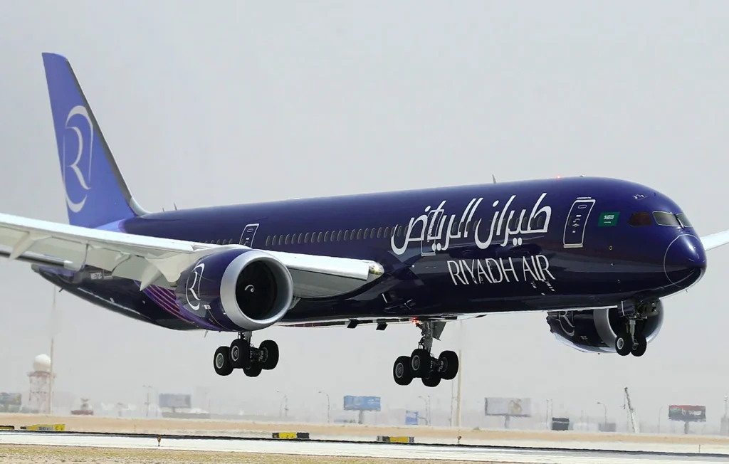 A Riyadh Air Boeing 787 Dreamliner