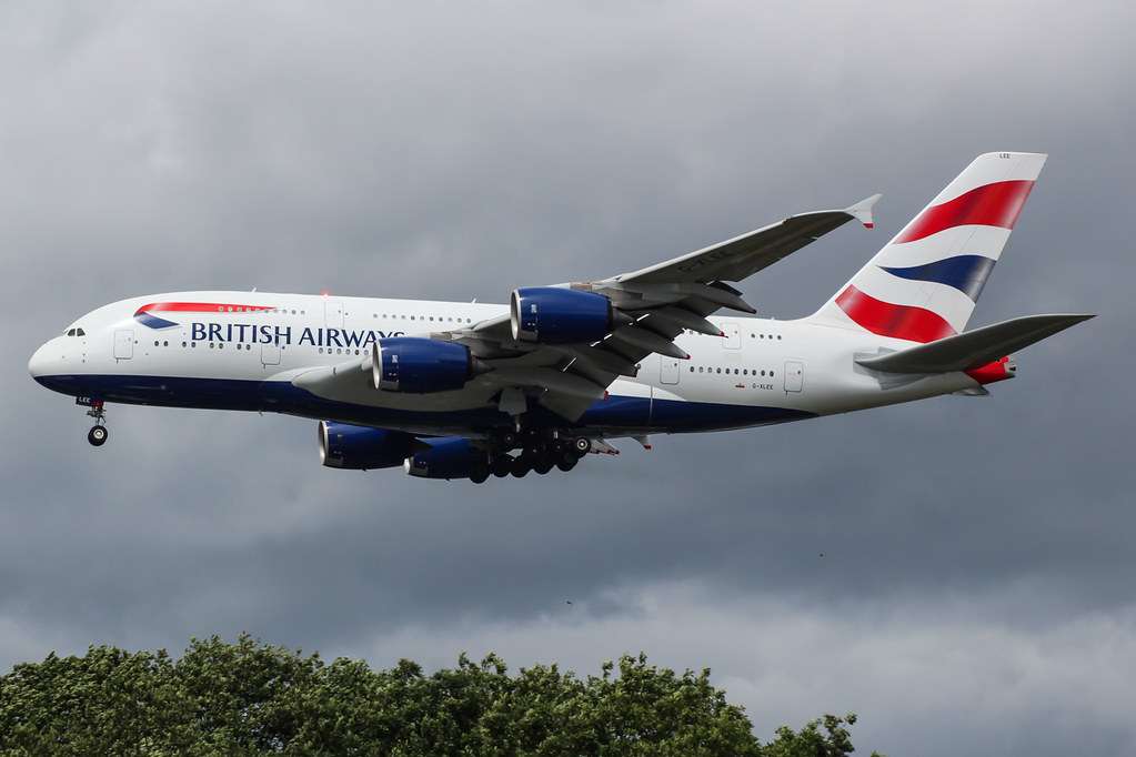 A British Airways Airbus A380-800