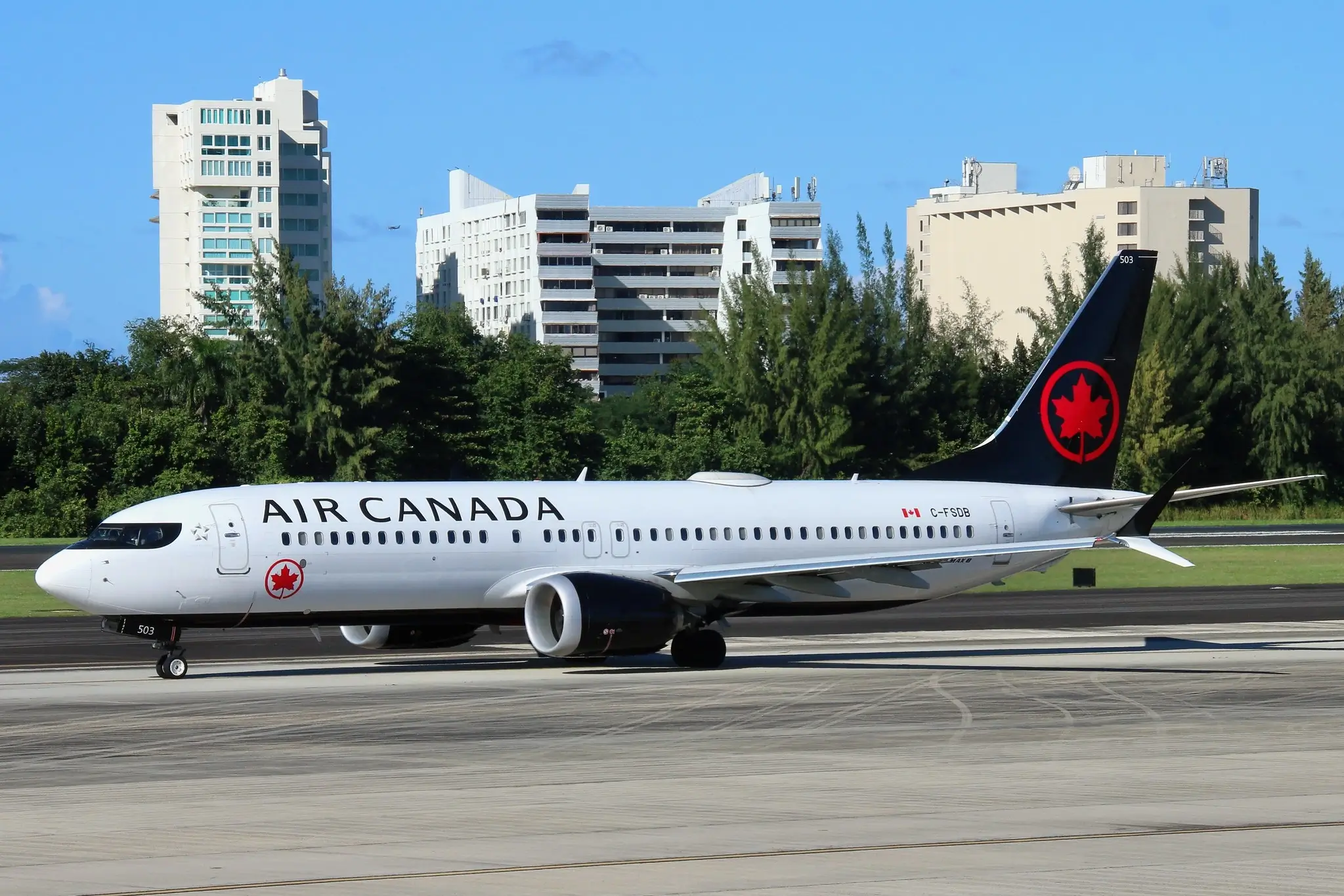 An Air Canada Boeing 737 MAX
