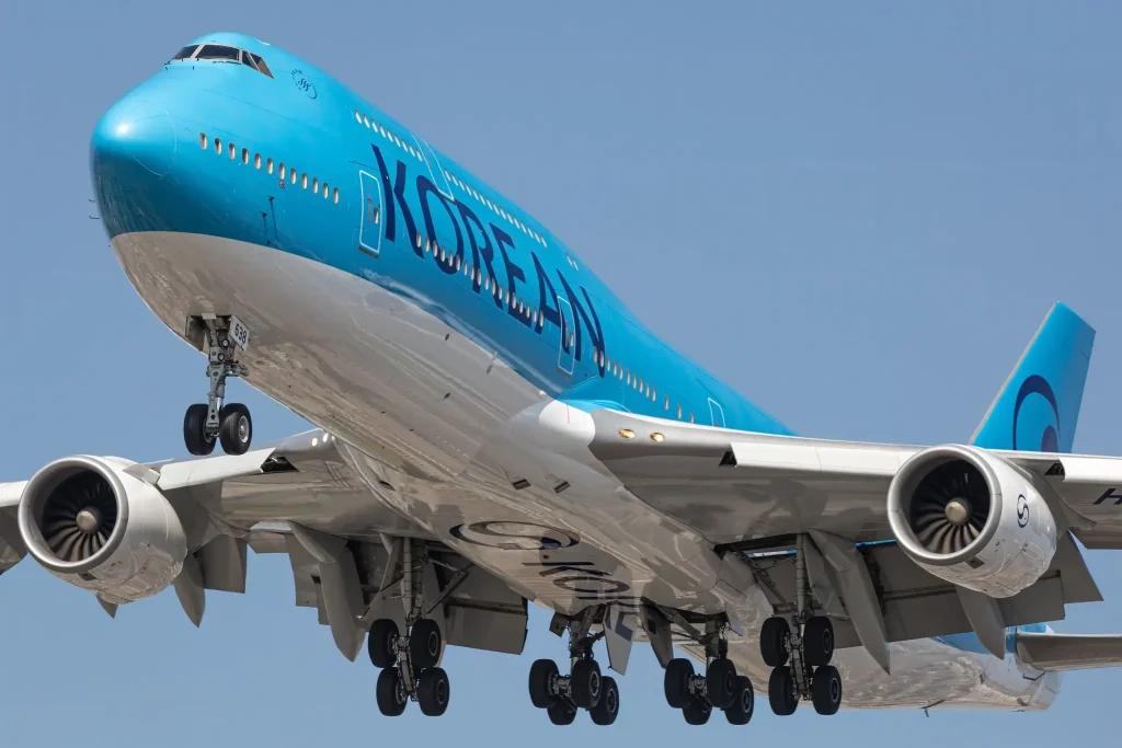 A Korean Air Boeing 747-8