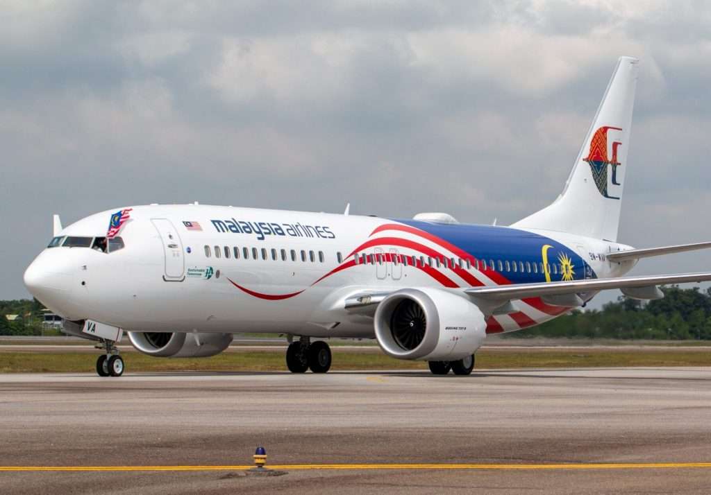 A Malaysia Airlines Boeing 737 MAX