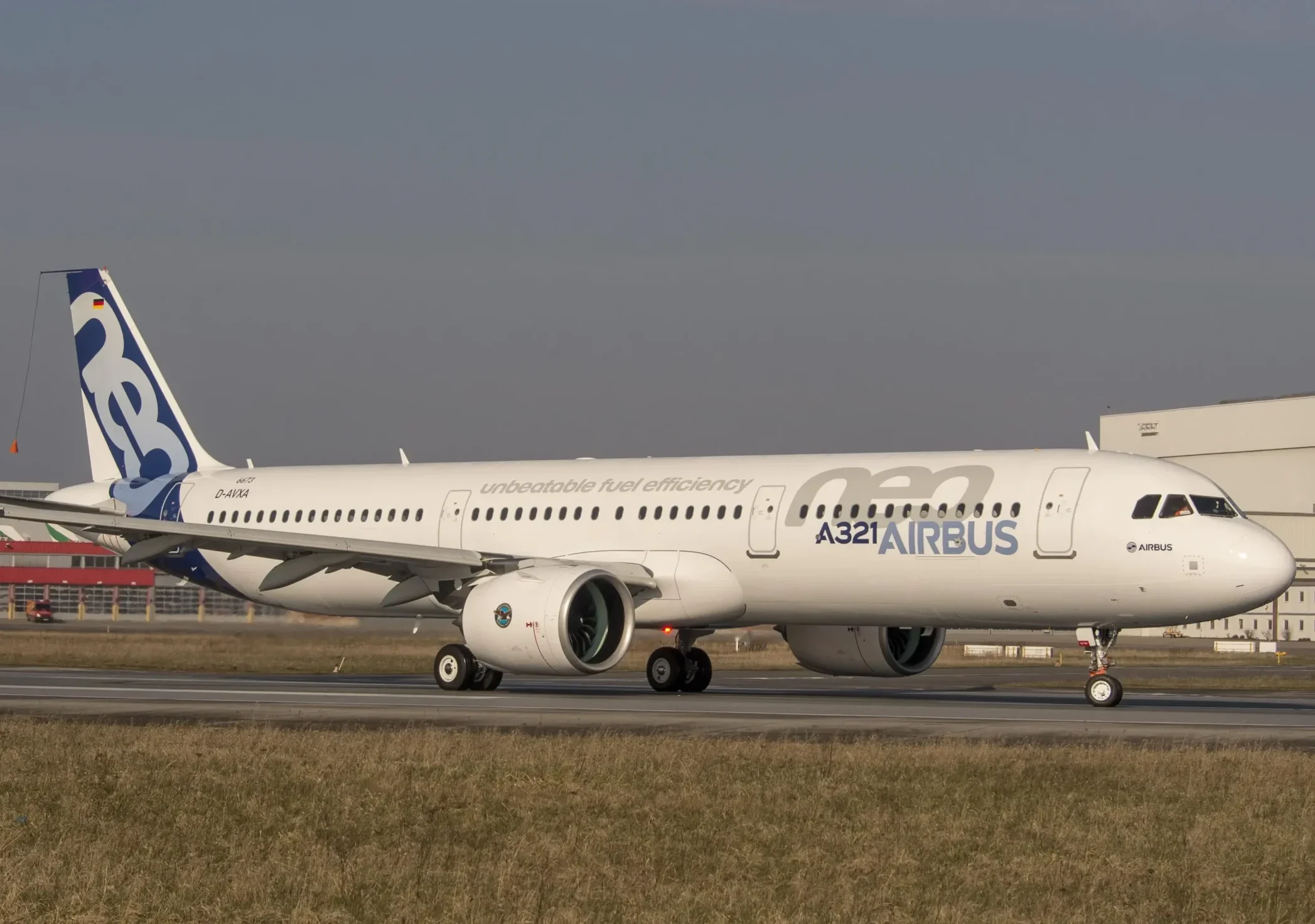 An Airbus A321neo operates its first flight