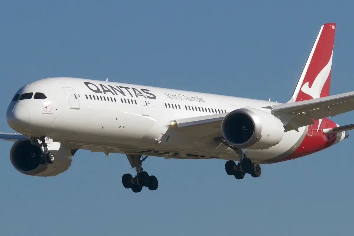 A Qantas Boeing 787-9 Dreamliner