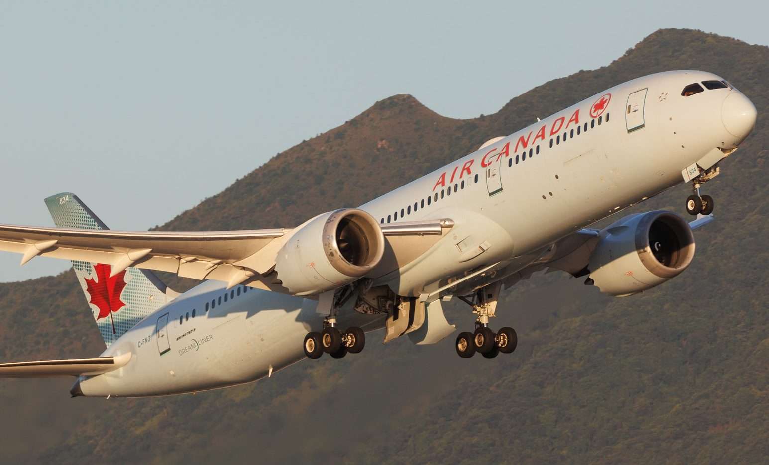 An Air Canada Boeing 787 Dreamliner