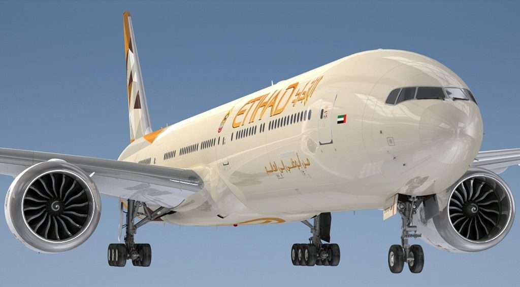 An Etihad Airways Boeing 777X