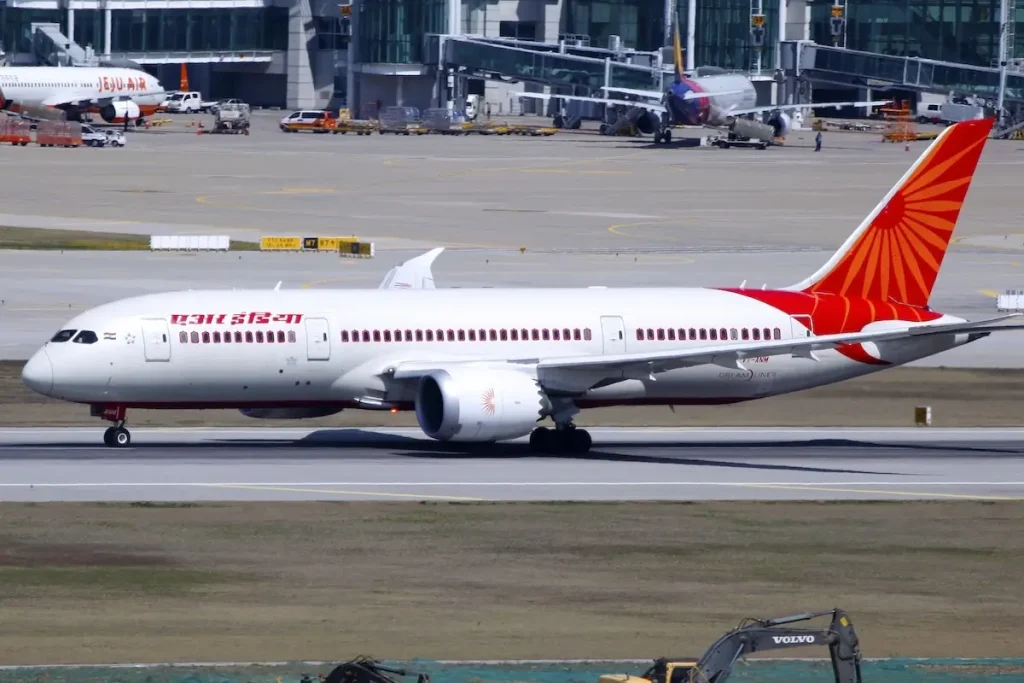 An Air India Boeing 787 in Seoul