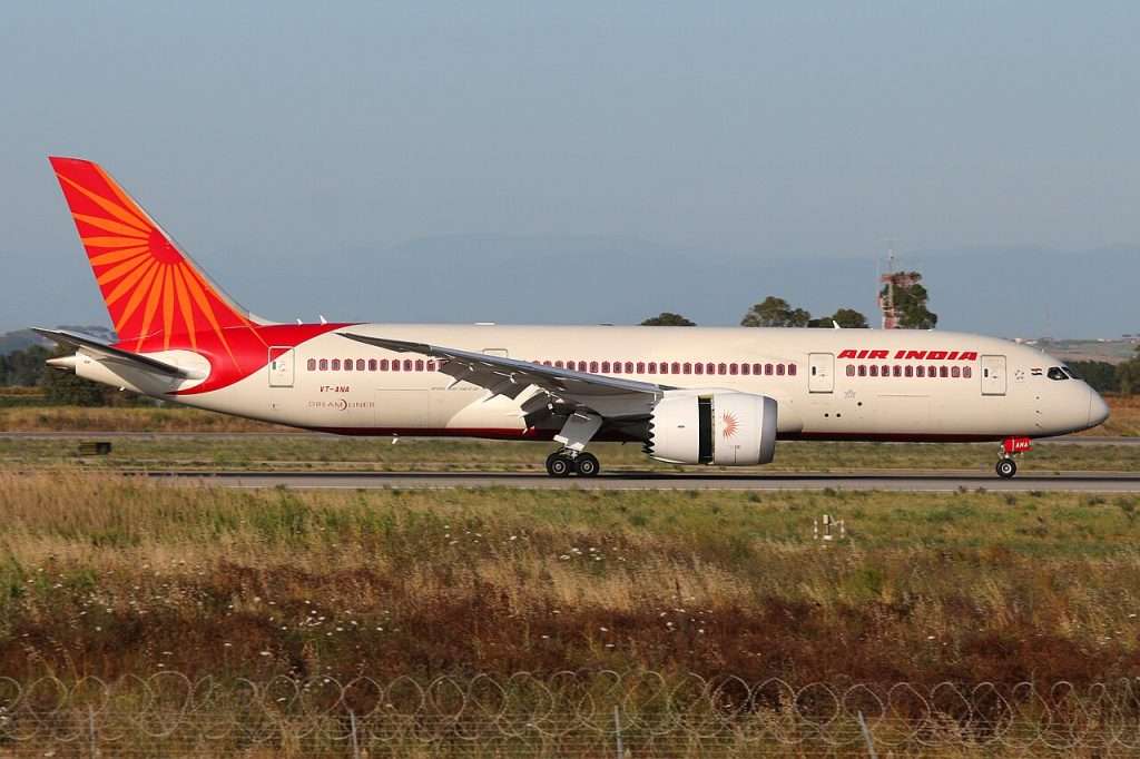 An air India Boeing 787
