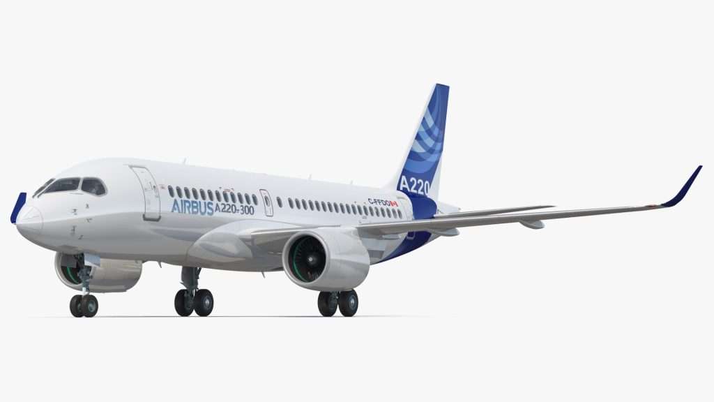 An Airbus A220-300, soon there could be an A220-500 as it has been dubbed by airlines