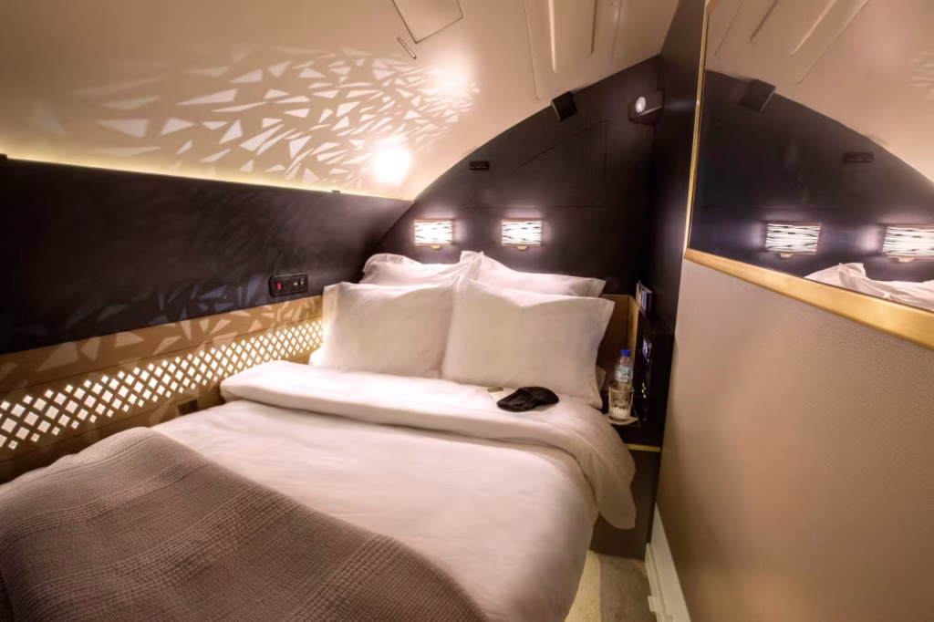 Onboard an Etihad Airways Airbus A380