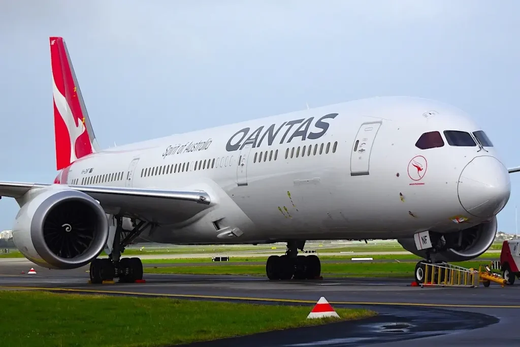 A Qantas Boeing 787 Dreamliner