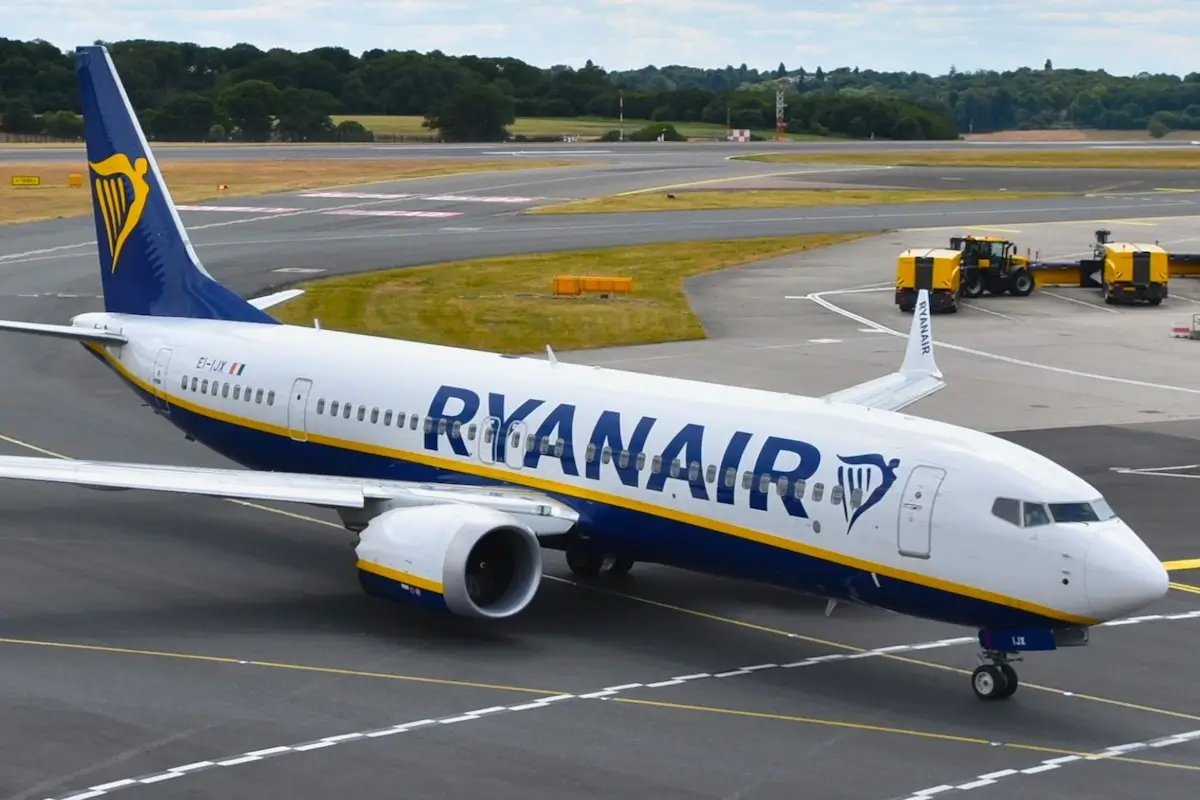 A Ryanair Boeing 737 MAX