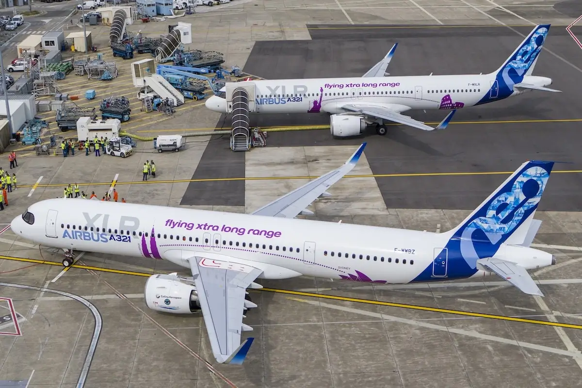 Airbus A321XLR jets in Toulouse